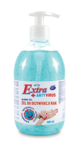 ŻEL ANTYBAKTERYJNY DO DEZYNFEKCJI RĄK 0,5L 4U