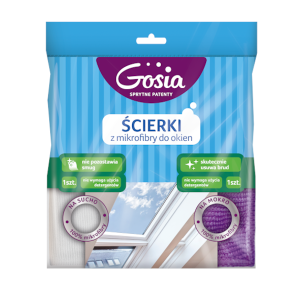 Ścierki z mikrofibry do mycia okien GOSIA